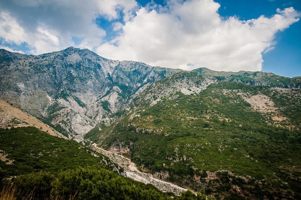 View of mountains of Llogara national park